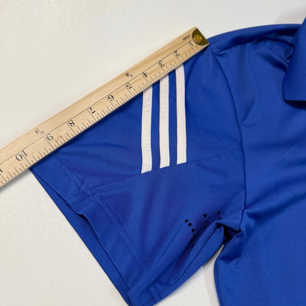 Adidas Golf Polo Shirt Men's Medium Blue Pinehurst 1895 Performance Puremotion‎